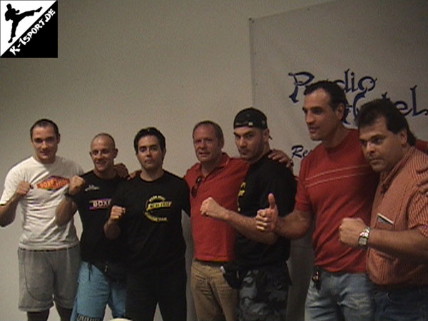 Vitor Miranda, Alexandre Marciano, ???, Detlef Türnau, ???, ???, ??? (Vitor Miranda) (K-1 Brazil Grand Prix 2005 in Sao Paulo)