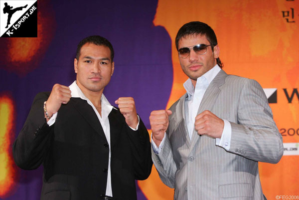 Press Conference (Ray Sefo, Ruslan Karaev) (K-1 World Grand Prix 2006 in Seoul)