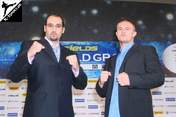 Pressekonferenz (Glaube Feitosa, Paul Slowinski) (K-1 World Grand Prix 2006 Final Elimination)