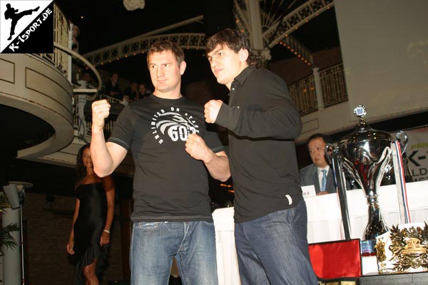 Press Conference (Maksim Neledva, Magomed Magomedov) (K-1 World Grand Prix 2007 in Amsterdam)