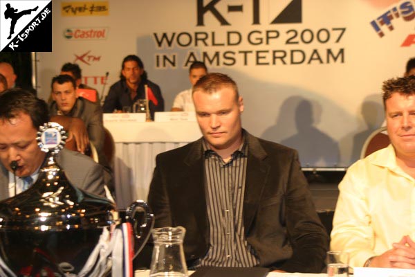 Press Conference (Semmy Schilt, Zabit Samedov, Hakim Gouram, Roy Tan) (K-1 World Grand Prix 2007 in Amsterdam)