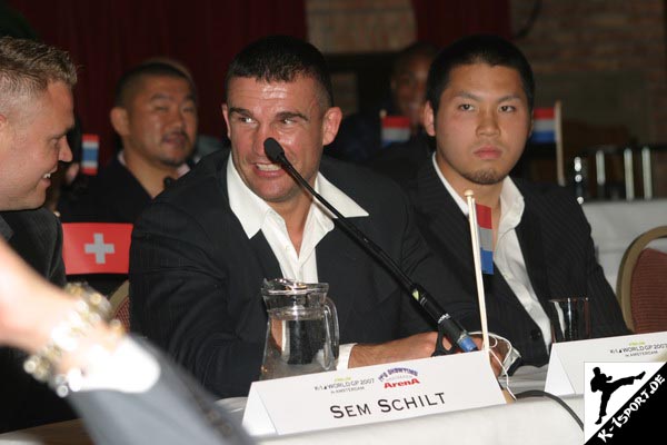 Press Conference (Semmy Schilt, Hiromi Amada, Peter Aerts, Junichi Sawayashiki) (K-1 World Grand Prix 2007 in Amsterdam)