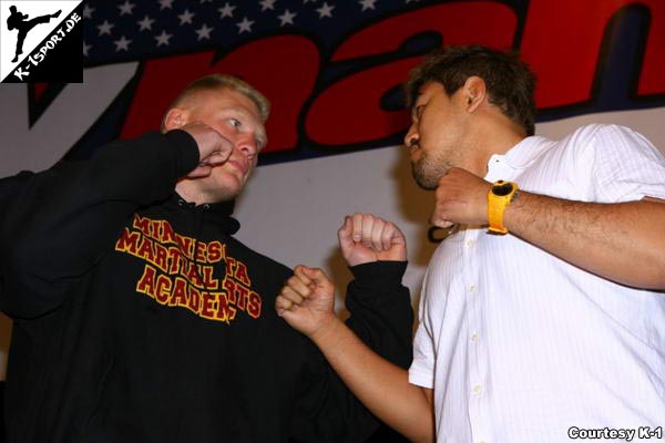 Press Conference (Brock Lesnar, Min-Soo Kim) (K-1 Dynamite USA 2007)