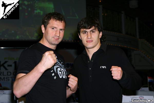 Press Conference (Maksim Neledva, Magomed Magomedov) (K-1 World Grand Prix 2007 in Amsterdam)