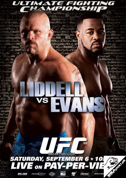 Poster (Chuck Liddell, Rashad Evans) (UFC 88: Breakthrough)