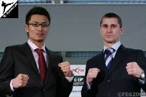 Press Conference (Yoshihiro Sato, Sergey Golyaev) (K-1 Japan Max 2009)