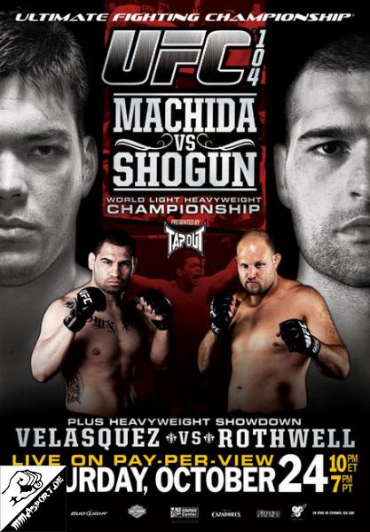 Plakat (Lyoto Machida, Cain Velasquez, Ben Rothwell, Mauricio Rua) (UFC 104: Machida vs. Shogun)